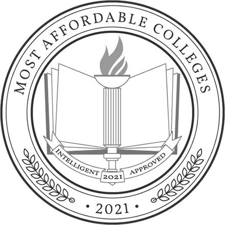 Most Affordable Colleges circular graphic