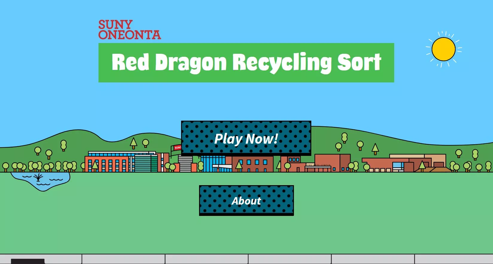 Screenshort of the Red Dragon Recycling Sort Game