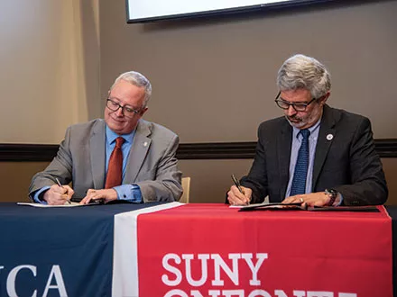 Nursing Student Pathway with Utica University Signing