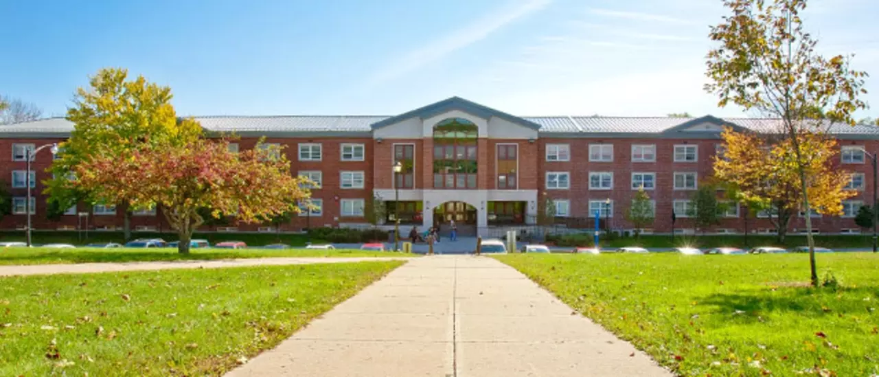 Front entrance of Tobey Hall.