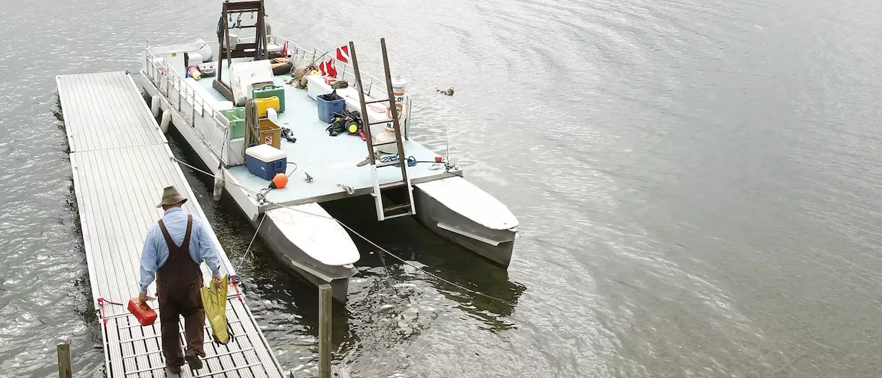 Paul Lord heading out to Boat