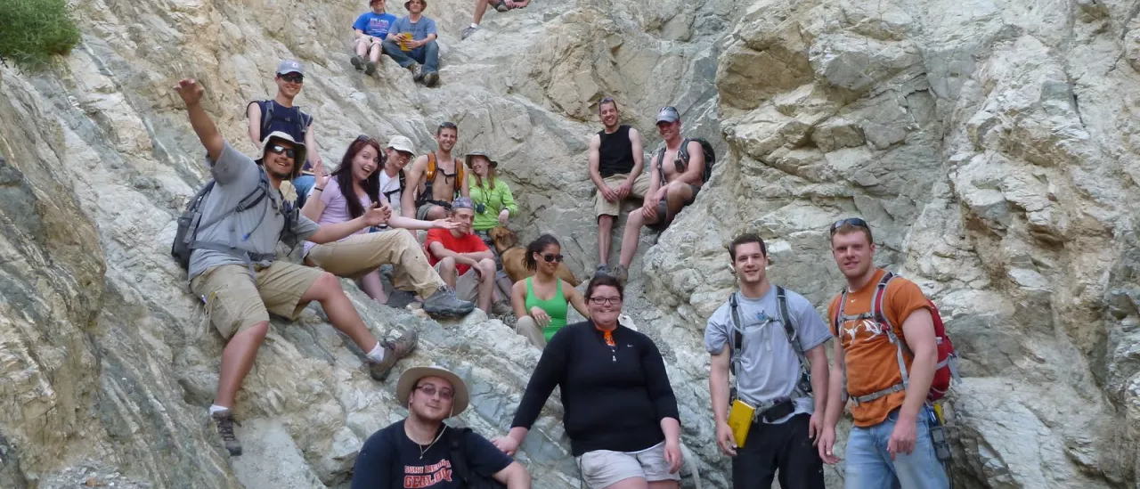 Geology majors on field trip to Southern California