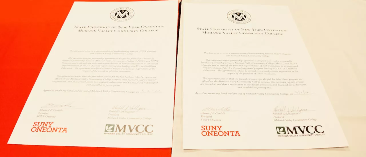 MVCC And SUNY Oneonta