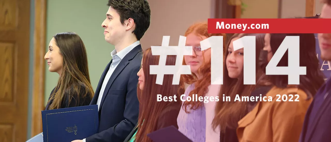 SUNY Oneonta is ranked No. 114 on the Money Best Colleges in America 2022 list.