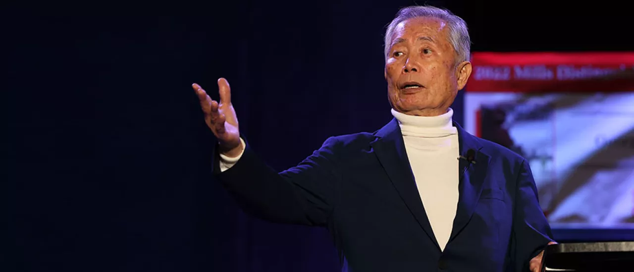 George Takei Delivers Mills Distinguished Lecture