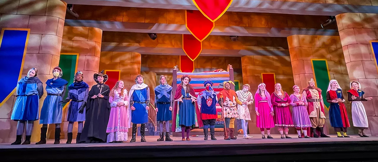 Curtain call of Once Upon a Mattress, performed at SUNY Oneonta 2022