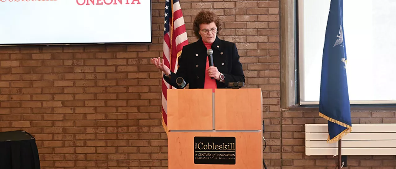 Dr. Marion Terenzio Oneonta, Cobleskill Create Childhood Education Pathway