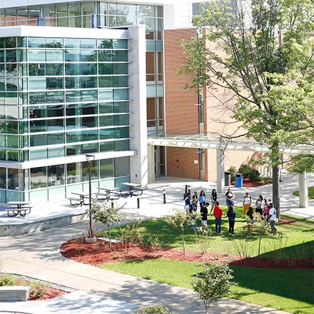 View of SUNY Oneonta academic quad