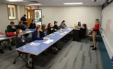 Students participate in a session at the Common Read Conference.