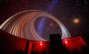 SUNY Oneonta's digital projector planetarium a night sky simulation