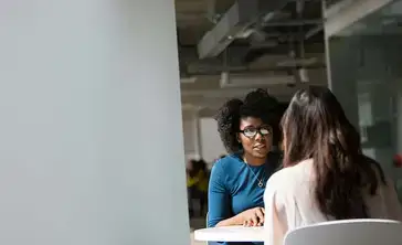 Counseling one-on-one.