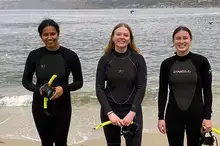 Snorkeling in the Pacific ocean