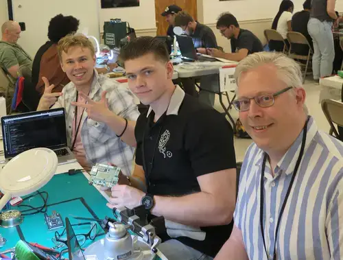 Ethan-Biles, Jack-Millen, at Josh Nollenberg at NASA