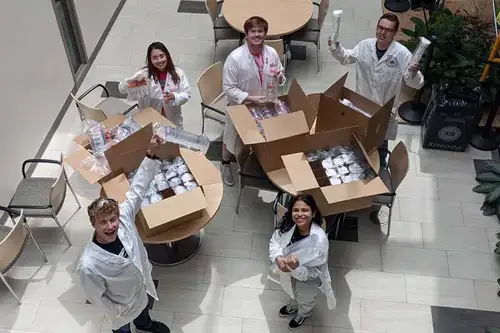 iGEM Team with donation from Corning