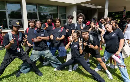 Summer Academy Students pose for photo