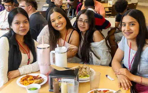Summer Academy Students enjoy lunch in Wilsbach