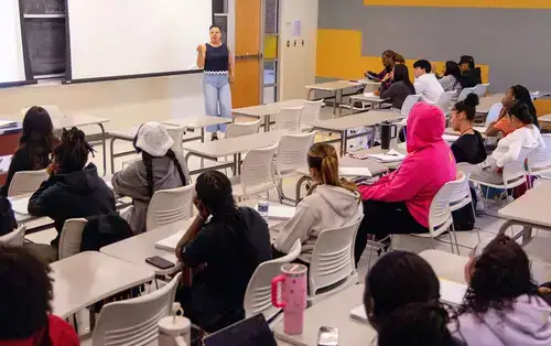 Summer Academy Students attend a Africana Latino Studies class with Professor Maria