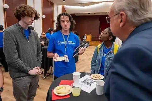 Students at ACE networking event