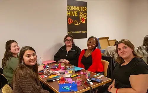 Commuter Hive Students pose for photo