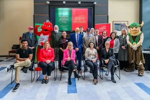HVCC and SUNY Oneonta members pose for photo
