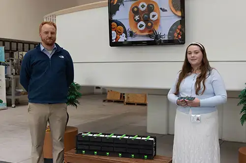 Ioxus intern with site supervisor