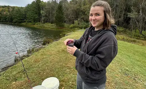 Ellie Vogl fishing