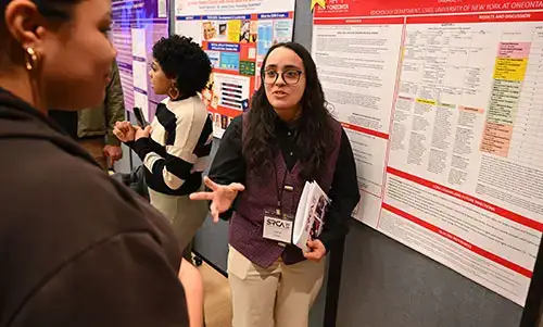 Diana Chavez at Student Research and Creative Activity Day