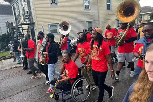 NOLA trip photos street band