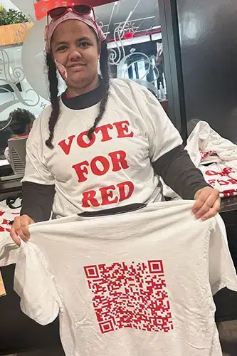 vote for red shirts