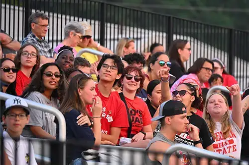 SUNY Oneonta fans at oneonta outlaws game