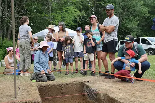 OWLS visits Archaeology Dig Site at Pine Lake