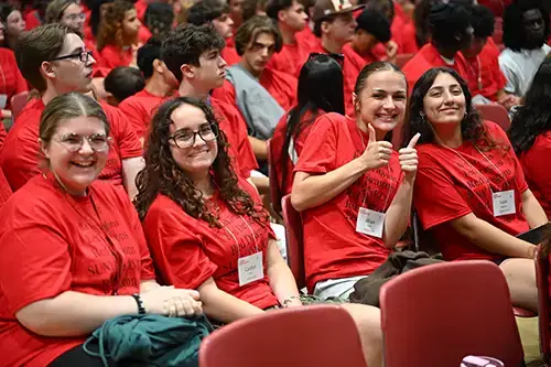 Students at Convocation