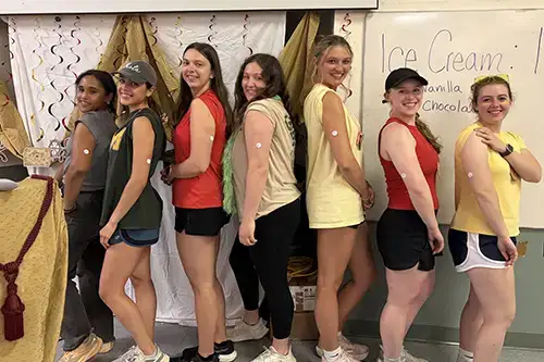 group shot from camp with dietetics interns
