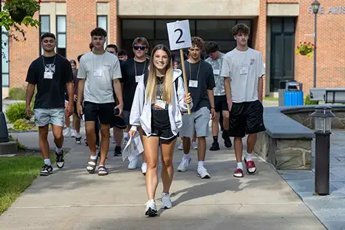 Students at Orientation