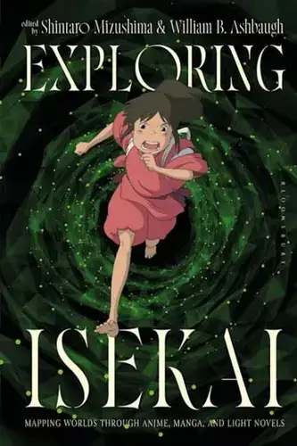 Exploring Isekai book cover featuring an anime character running through a time portal.