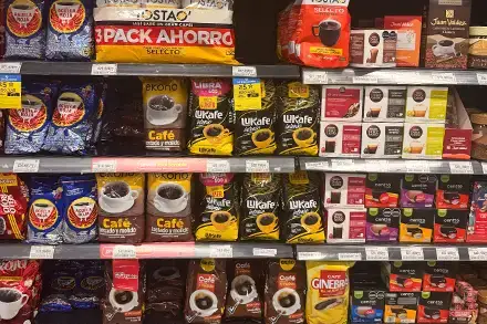 Coffee in Colombia at store