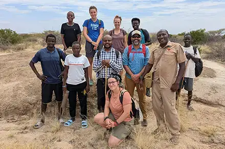 Saranna Shevalier with the Koobi Fora Field School in northern Kenya 