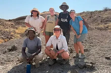 Saranna Shevalier with the Koobi Fora Field School in northern Kenya