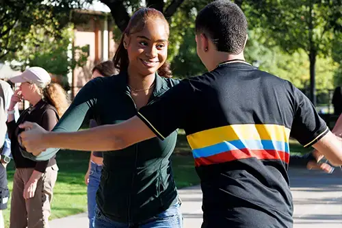 Hispanic Heritage Month students dancing