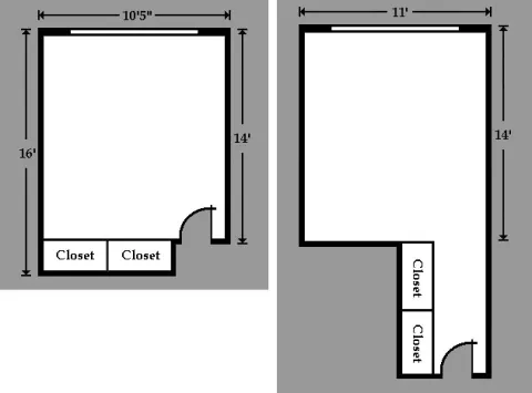 Hulbert Hall room floor plan