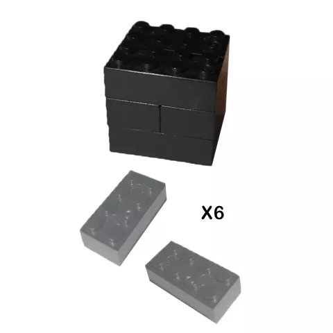 STEP 1: Attach 6, 2 x 4 Blocks for inside of the pillar.