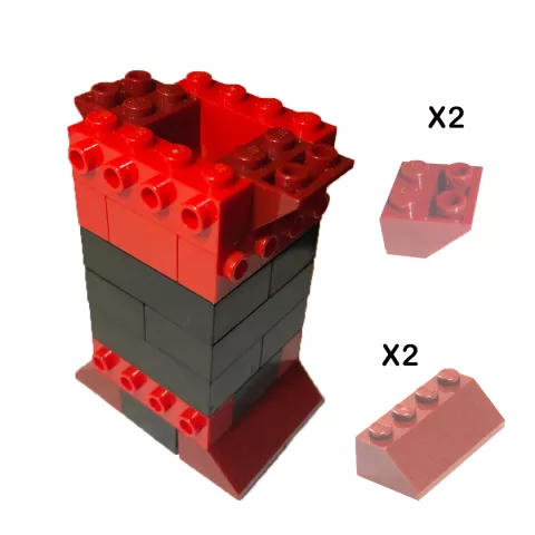 Add two top Angle 1x2 with posts on top. And the two footer angles 1x4 on the bottom.