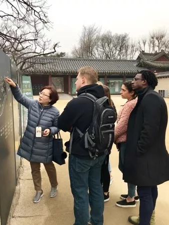 students abroad in Seoul, South Korea for spring break 2019