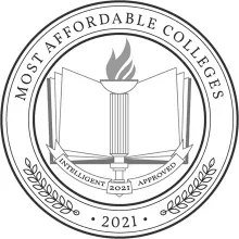 Most Affordable Colleges seal graphic
