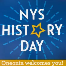 NYS History Day Poster Oneonta Welcomes You!