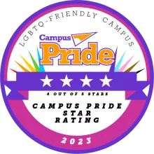 Campus Pride Index Rating of 4/5 Stars