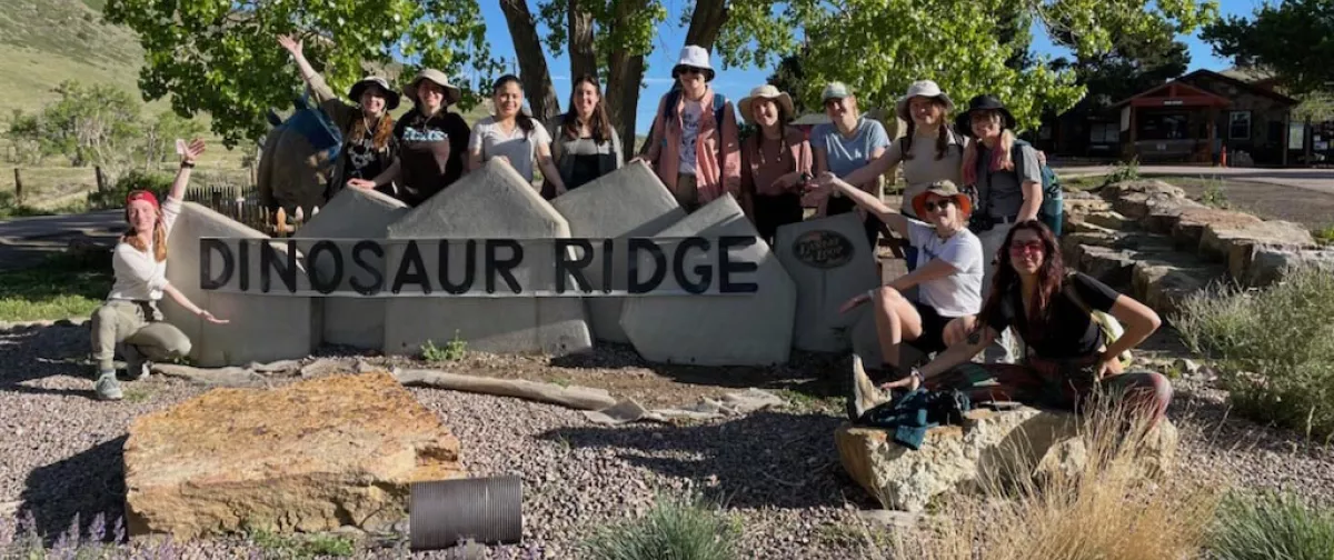 Earth Science and Biology Majors on the Rocky Mountain Field Trip