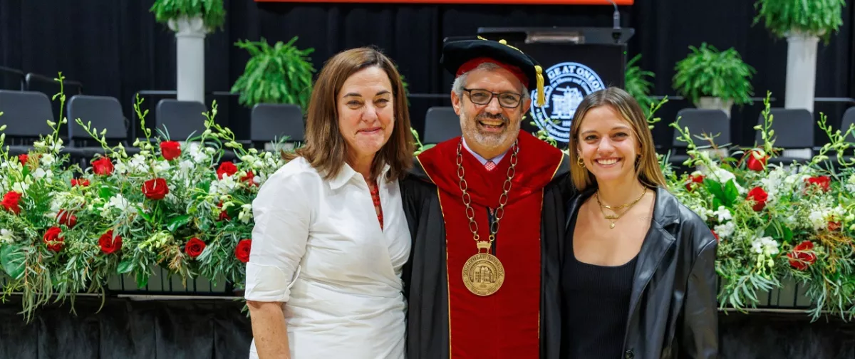 Rachel Frick-Cardelle, President Cardelle, and Catalina Cardelle