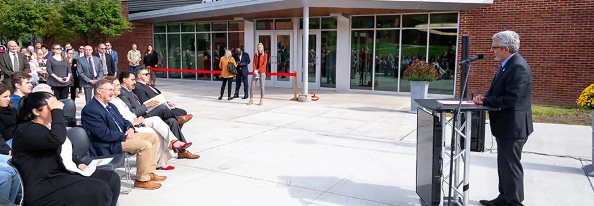 Reopening of Renovated Alumni Hall Dr Cardelle Speaking