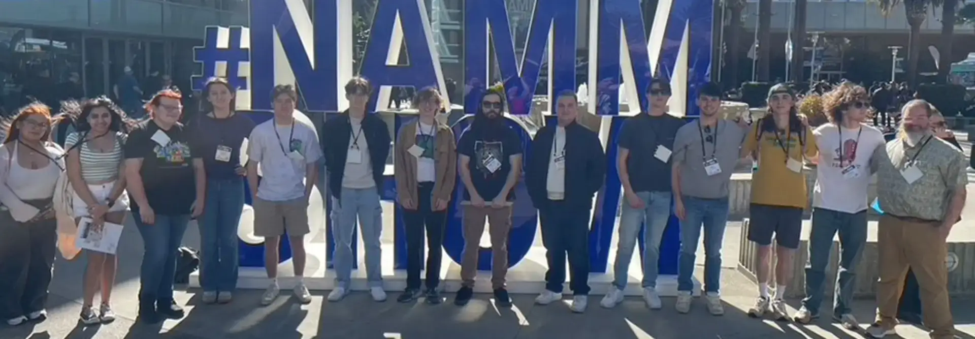 Oneonta Students Tour NAMM